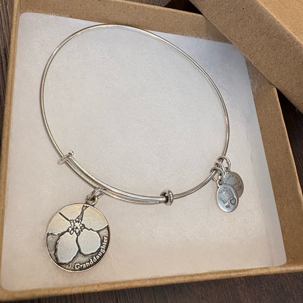 Alex and Ani Granddaughter Charm Expandable Bracelet